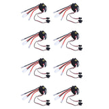 8X Rc ESC 320A 6-12V Brushed ESC Speed Controller with 2A BEC for RC Boat U6L5