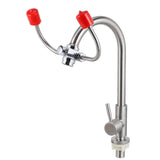 Eye Wash Station with Covers Faucet Mounted Eyewash Station Sink Attachment
