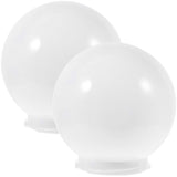 2pcs Post Globe Lamp Shades Ball Lamp Shades Wall Lamp Globe Lampshade Replacement White1