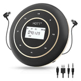 C105 Portable CD Player Bluetooth FM Transmitter Rechargeable CD Player with Touch Button Backlight Display for Home Car bs