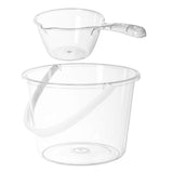 1 Set Plastic Bucket With Handle Water Bucket Large Capacity Bucket with Scoop