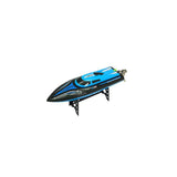 H100 2.4GHz 4 Channel High RC Boat 30km/h Racing Boat with LCD Screen Children Gift for Lakes Pools (Blue)