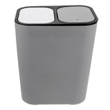 Trash Can Dual Compartments Trash Bucket Dry Wet Classified Trash Can Kitchen Waste Bin