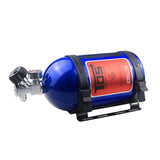 (TOS Blue) Stylish Nitrogen Bottle Tissue Dispenser Holder Box Suitable For Auto Enthusiasts & Racers Distinctive Car Interior Look