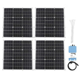Wifi Inverter Solar Panel Set Monocrystalline Silicon Solar Panel Kit for Home Balcony Patio