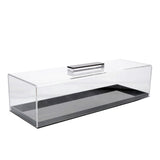 Rectangular Acrylic Cake Stand With Lid Multifunctional Dessert Tray For Cakes Cake Plate Bread Storage Container Cake Holder With Lid