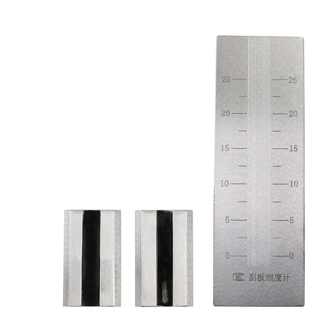 Grovel Meter (0-100um) Double Groove Grindometer Fineness Meter Stainless Steel Gri ...