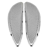 Chrome Driver Stretched Floorboards Foot Board for Touring Fat Boy FLSTF bs
