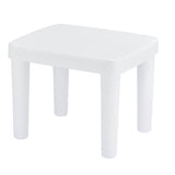 1Pc Children Footstool Household Stool Bathroom Low Stool Furniture (White)