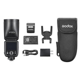 Godox V100 2.4G Wireless Camera Flash Round Head On-Camera Flash TTL Speedlite 100Ws Power Touch Con