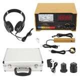 Water Pipe Leak Detector Noise Reduction Sound Amplifier Wall Leakage Listen Tester with Earphone 100?240V EU Plug