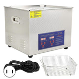 Ultrasonic Cleaner 15L Digital Ultra Sonic Tank Bath Cleaning Heater Timer PS?60AUS Plug 110V
