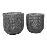 2PCS Laundry Basket Large Capacity Lightweight Multipurpose Portable Clothes Hamper for Home Hotel Silver