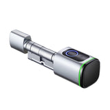 (70MM Silver) Smart Door Lock Keyless Euro Profile Cylinder Tuya Lock APP Remote Control Fg