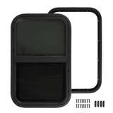 RV Window Horizontal Vertical Rounded Slid with Insect Nets Drain Hole for 645x415mm Motorhome Engineering Vehicles