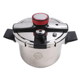 6L Pressure Cooker 80KPA 304 Stainless Steel Universal Rotary Pressure Cooking Pot for Gas Stove Household Stoves