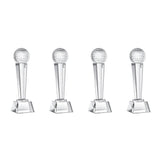 9 x 2.8Inch Crystal Glass Golf Trophy for Adults Kids Golf Tournament