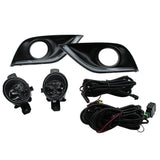 LED Daytime Running Light + Fog Lamp with Harness Switch Kit for Sunny 2014-2017