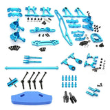 Metal Modification Accessory Kit Suspension Arms Steering Knuckle Set for TT02 TT-02 1/10 RC Car Upgrade Parts,1 js