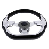 12.5Inch Marine Boats Steering Wheel with Tapered Shafts, Rustproof Prevent Corrosion Steering Wheel for Marine Boats