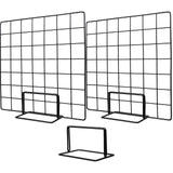 5pcs Grid Display Rack For Accessories Metal Jewelry Display Stand Wall-Mounted Panel For For Earrings Necklaces And Decorations