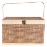 Home Bamboo Woven Storage Basket Fruit Candy Dry Flower Basket Hand Gift Basket