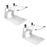 (White) Professional Studio Monitors Stands Heavy Duty Metal Construction Vibration Absorption Speaker Stands with Nonslip Pad  White