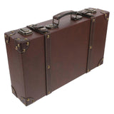 Vintage Style Leather Trunk Luggage For Clothing Store Display Retro Decorative Storage Box For Photo Props And Window Dressing