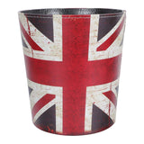 1PC European Style Leather Trash Storage Container Household Large Storage Bin