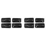 4Pcs Exterior Outside Door Handle Set for 2003-2009 H2 Black