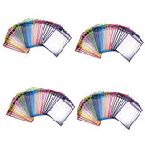 30 Pack Dry Erase Pockets PVC Transparent Sewn Dry Erase File Bag
