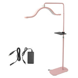 Half Moon Floor Light 45W 29 Inch 3200K to 5600K Adjustable Standing Lash Lamp with Phone Clip for Skincare Live Streaming