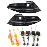VLAND R?Look Full LED Dynamic Tail Lights Smoked Lens Fit for MK7/7.5 GTD R 2013?2020