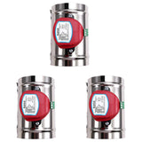 220V Electric Damper Electric Air Valve for 4Inch Pipe 100mm