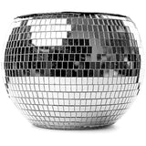 Disco Ice Bucket Washable Retro Drink Bucket Double Layer Insulated Ice Bucket Suitable For Home Cocktail Party Silver