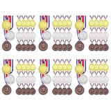 15 Pcs Winner Medals Gold Silver Bronze Award Medals,1St 2Nd 3Rd