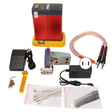Battery Spot Welder Pulse Energy Storage Welding Machine with Rocker Arm Down Pressure Welding Tool AC100240V US Plug