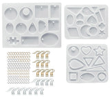 Crystal Glue Diy Tool Handmade Set Earrings Jewelry Silicone Mold, A