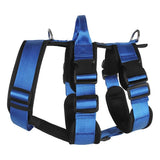 Explosionproof Big Dogs Harness with Handle for Large Dog, Blue, S