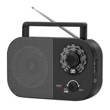 Portable Radio AM FM SW  istor Radio Battery DC or AC Power, 5W Big Speaker, Large Tuning Knob Outdoor Pocket Radio