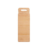 Washboard Available Wood Washboard Washing Board with Round Handle Hand Wash Board for Home Laundry Clothes Thickened Washboard (Color : 40x15x1.8cm)