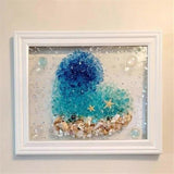 Sea Glass Art Kit    DIY Resin Beach Art for Adults, Home Decoration Kits (Heart of The Sea)
