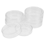 6pcs Lab Petri Dishes Glass Culture Dishes Reusable Heat Resistant Petri Plates Lids
