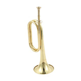 Brass Bugle with Mouthpiece for Music Enthusiasts and Beginners