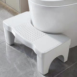 Adult Folding Toilet Stool  Fights Hemorrhoids, Constipation, IBS (White)