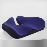 Memory Foam Car Seat Cushion for Sciatica, Ergonomic Cushion (Blue 1)
