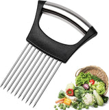 Zwiebelmesserhalter Edelstahl Zwiebelmesserhalter, Zum Schneiden Von Tomaten Und Zwiebeln Schneidhilfen (type A)