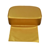 Salon Booster Seat Cushion Hair Cutting, Cushion for Styling, Barber Beauty Salon Spa Equipment, 38cm x 28cm x 16cm, Golden