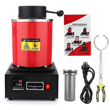 2KG Metal Melting Furnace Kiln Refining Gold Silver Module Jewelry Processing Tool