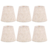 Small Lamp Shade Clip on Bulb Set of 6 for Table Chandelier Wall Lamp
